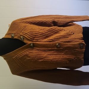 Full Circle Trends Mustard Cardigan